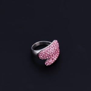 Anillo de Bisutería para Mujer, Joyería de Acero Inoxidable con Circonitas Multicolores, Regalos de Moda al por Mayor, Hecho en China - Product Image 5