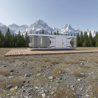 Casa Cápsula Modular de Acero de Lujo Moderna STAR CABIN, Completamente Amueblada, Casa Prefabricada Móvil Inteligente para Hoteles y Resorts