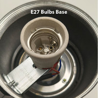 Lampu Dinding LED Aluminium dengan Diffuser Kaca Tempered E27 Tahan Air IP65 untuk Kamar Tidur Kantor Koridor AC85-265V 3000K 4000K 6500K