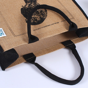 <span class=keywords><strong>Sac</strong></span> de shopping pliable en <span class=keywords><strong>jute</strong></span> écologique <span class=keywords><strong>personnalisé</strong></span> en gros avec votre logo - Product Image 5