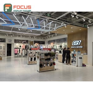 Custom Shop Interior Powder Coated Metal Display Cabinet Oem Service Franchise Clothing Store - Product Image 5