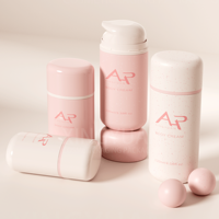 Bouteilles de voyage personnalisées mates à pompe à vide pour lotion, en plastique, 50 ml, 100 ml, pour crème corporelle bébé, hydratant, flacon airless pour écran solaire