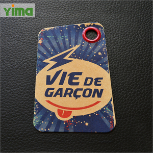 100% tùy chỉnh tái chế sinh thái thân thiện Swing hangtag tên thương hiệu tag kraft giấy các tông hangtag quần áo thẻ etiquetas Kraft - Product Image 4