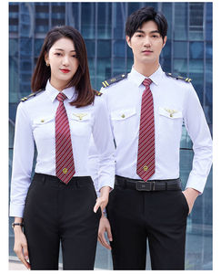 Camicie Unisex per Autisti di Autobus, Personale Alberghiero, Sicurezza KTV, Abbigliamento <span class=keywords><strong>da</strong></span> <span class=keywords><strong>Lavoro</strong></span> per Servizi di Trasporto, Camicia Uniforme per Addetti alle Ferrovie ad Alta Velocità - Product Image 4