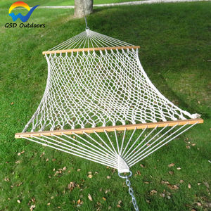 Hamaca Doble <span class=keywords><strong>de</strong></span> Cuerda, Columpio <span class=keywords><strong>de</strong></span> Exterior, Hamaca Colgante <span class=keywords><strong>de</strong></span> Cuerda <span class=keywords><strong>de</strong></span> Algodón, Hamaca Portátil con Separador <span class=keywords><strong>de</strong></span> <span class=keywords><strong>Madera</strong></span> - Product Image 2