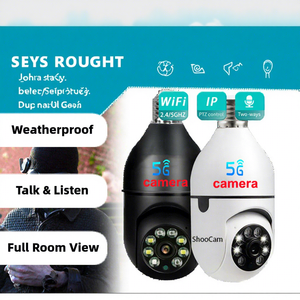 YI <span class=keywords><strong>IOT</strong></span> E27 Fabrik-Glühbirne 360-Grad-Schwenk-Neige CMOS-Sensor <span class=keywords><strong>2</strong></span>,4G 5G Nachtsicht 1080P 2MP Kabellose WLAN-Sicherheitskamera für Zuhause - Product Image 2