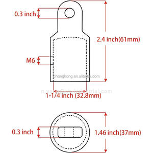 Promotion : Quincaillerie marine en acier inoxydable – Embout externe pour capote Bimini, raccord de bateau, accessoires pour auvent Bimini - Product Image 2