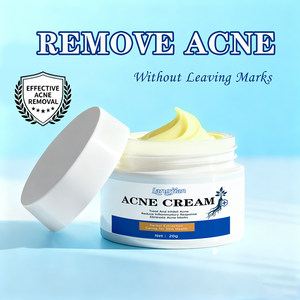 Crème de traitement de l'acné à base de plantes avec ginseng, lavande et menthe poivrée, réduit <span class=keywords><strong>les</strong></span> <span class=keywords><strong>rougeurs</strong></span> et l'inflammation, renforce la barrière cutanée, atténue <span class=keywords><strong>les</strong></span> marques d'acné - Product Image 2