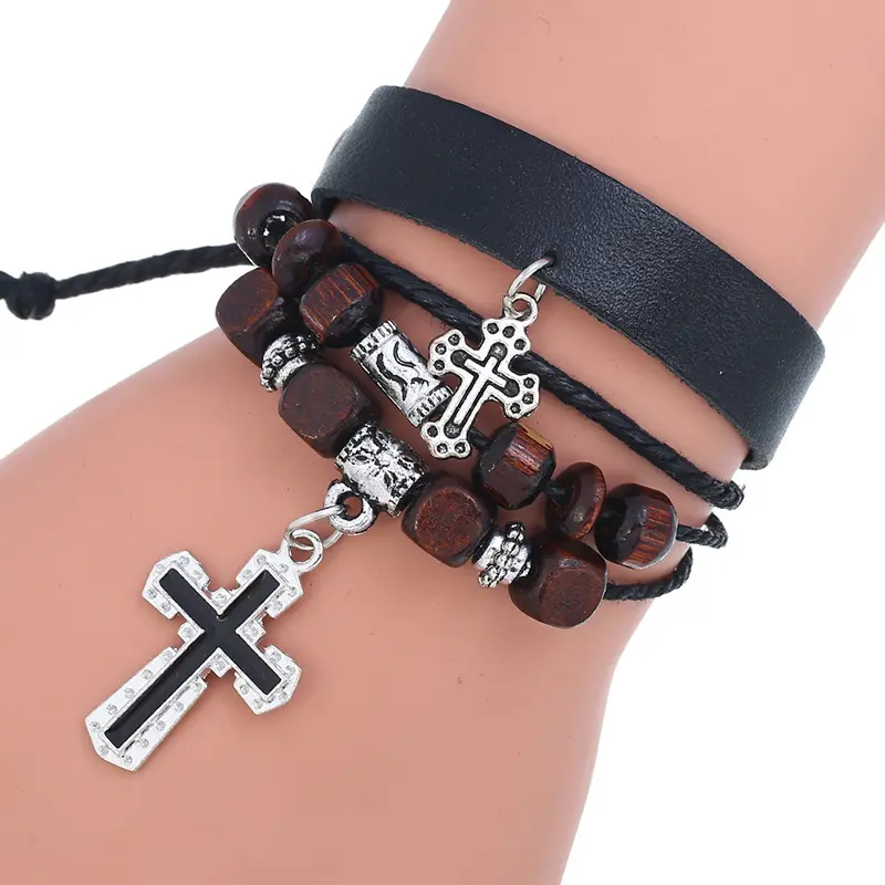 Mix Items Offer genuine leather bracelet leather bracelet unisex men leather bracelet As Gift N911156