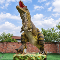 Dinosaure animatronique grandeur nature personnalisable, fonctionnant sur batterie, pour intérieur/extérieur, pour adultes et enfants, décoration de parc d'attractions