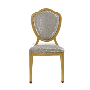 Vente en gros de meubles de style marocain en métal empilable en fer Mobilier d'hôtel pour mariage salle à manger Banquet Chaise de salle - Product Image 1