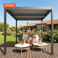 Pergola de jardin/balcon motorisée en aluminium, étanche, écologique, structure robuste, option écran, protection UV