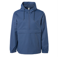 Blouson coupe-vent homme 2024 personnalisé, fin, pliable, en nylon, style rétro vintage, avec capuche, vente en gros