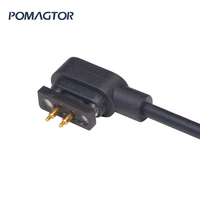 Cable de carga magnético delicado y exquisito de alta precisión, bolsa de PE de 2 pines, conexión magnética Usb de 12V, conector de alimentación 2A