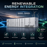 Système de Stockage d'Énergie Hybride (BESS) Conteneurisé Haute Performance 1MWh 2MWh 3.85MWh 5MWh LiFePO4 pour Énergie Solaire et Éolienne, avec EMS Intelligent et RS485, Fabrication OEM