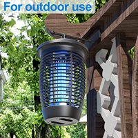 Con sensor de luz Dusk to Dawn Bug Zapper Outdoor, Mosquito Zapper, impermeable eléctrico Insect/Fly Trap Zapper