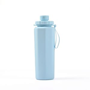 Botella Deportiva de Silicona, Portátil, Anticaídas, Resistente a Altas Temperaturas, Plegable, de Grado Alimenticio, para Beber Directamente, Diseño Moderno - Product Image 5