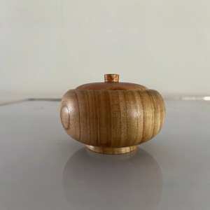 Bols en bois massif avec couvercles, tasses à thé et cuillères, ensemble pour le thé de l'après-midi, utilisation hôtelière, bol de service durable en bois d'acacia, bol à soupe de nouilles - Product Image 4