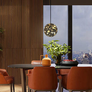 Lámpara Colgante de Mármol Creativa para Restaurante, Bar, Estilo Nórdico Moderno y Minimalista, LED de Altura Ajustable, para Cafetería - Product Image 6