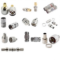 Amplificateur de signal de téléphone portable, adaptateur de connecteur coaxial impérial SMA mâle vers F femelle argenté pour antenne