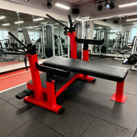 Rack combiné commercial pour la musculation, banc de squat réglable, presse pour les triceps, entraînement de la poitrine, musculation puissante