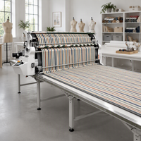 Machine automatique de découpe de tissu Blue Lotus 220V neuve avec moteur pour la production en série de tissus tricotés et de T-shirts en usine