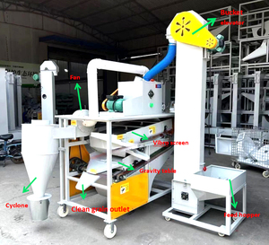 500-1000 kg/giờ di động công suất nhỏ hạt sạch hơn với trọng lực tách hạt mè Máy làm sạch - Product Image 3