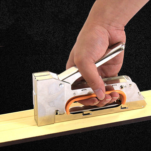 Pistolas en forma de U, grapadora de construcción de muebles DIY, pistolas grapadoras para tapicería con grapas, <span class=keywords><strong>herramienta</strong></span> de carpintería para decoración del hogar - Product Image 3