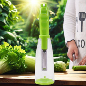 다목적 스테인레스 스틸 필러 및 과일 대패 가정용 보관 금속 멜론 절단 도구 PP 플라스틱 도매 서비스 - Product Image 2