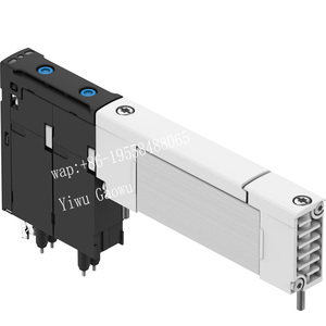 Original 8187059 VUVX-BK10-B52-ZH-F-1T1L 24V 5/2 Vías Doble Solenoide Control Neumático Festo - Product Image 1