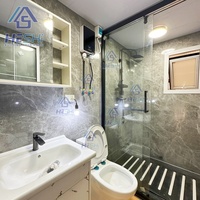 Maison conteneur extensible HeSHi, design moderne, forme rectangulaire, construction de maison portable pour usage extérieur