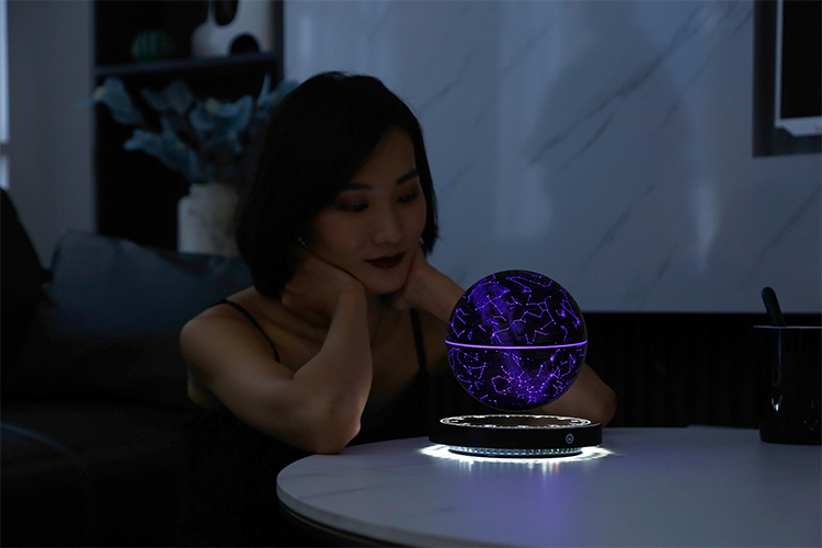Amazon Best Seller RGB Led Bedroom Baby Night Rechargeable Touch Control 14cm Magnetic Levitation Star Starry  Bedroom Light