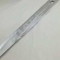 Couvre-coffre arrière en plastique ABS argenté pour Toyota Hiace 2006-2018, garniture de coffre arrière, autocollants décoratifs