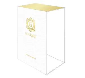 Vente en gros Boîte d'emballage unique de parfum en carton rigide fait à la main de luxe de qualité supérieure pour cadeau cosmétique