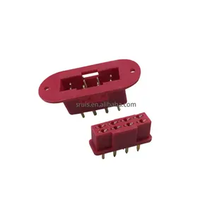 Conector de 8 núcleos MPX chapado en oro macho hembra multiplex enchufe de 8 pines para cable de señal piezas de conexión RC modelo avión Drone barco