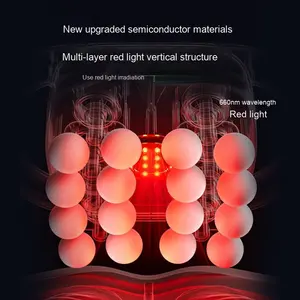 Masseur musculaire de pistolet Fascia de qualité professionnelle 8 16 têtes marteau de relaxation transfrontalier du corps entier pour colonne cervicale inclus - Product Image 4