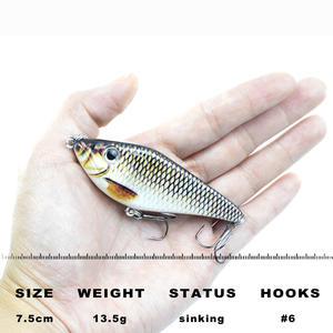 Nouveau produit 7.5cm 13.5g Jerkbait leurre artificiel appât Silicone pour saumon poisson-chat truite bar pêche lac pour aiguillat Jkb075 - Product Image 2