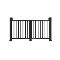 Barrière pivotante automatique de sécurité pour passage piétonnier à demi-hauteur