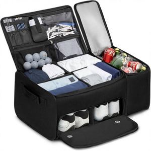 Organisateur de golf Marscamd pour coffre de voiture, glacière anti-affaissement, compartiment à chaussures ventilé, sac de rangement à 2 couches, accessoires compatibles avec les SUV - Product Image 1