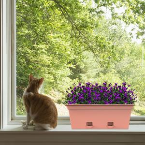 Jardinière <span class=keywords><strong>rectangulaire</strong></span> en plastique PP écologique pour balcon, véranda, jardin, maison, fleurs et herbes - Product Image 6