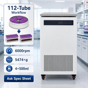 High Quality Low Speed Centrifuge 4x500ml Microplate Processing 6000rpm Swing Rotor Low Noise for <b>Animal</b> Center - Product Image 2