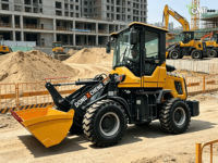 Nuova Pala Gommata Compatta Dongcheng 928 con Motore Kubota, EPA EURO 5, Carico Nominale 1,5 Tonnellate con Benna per Allevamenti e Fattorie