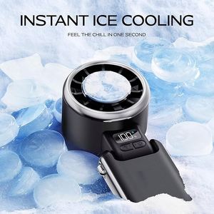 Portable Handheld With Ice Cooling 13500Rpm Turbo Motor 5 Speed <b>Usb</b>-C Rechargeable <b>Mini</b> Fan for Outdoor Travel - Product Image 5