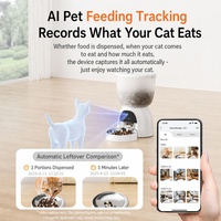 Distributeur automatique intelligent pour animaux de compagnie 5L, contrôle par application WiFi, suivi d'alimentation par IA pour chats et chiens