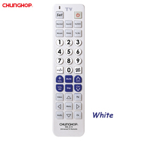 Control Remoto Universal para TV RM-A1E 35 con Botones Grandes, Código Fijo, Plástico ABS, Alcance de 8m, OEM