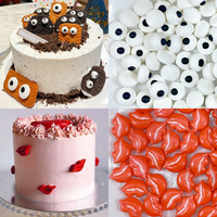 Petits grands yeux comestibles presse bonbons arrose boules de sucre gâteau cuisson décoration matériaux de cuisson pour gâteau d'halloween