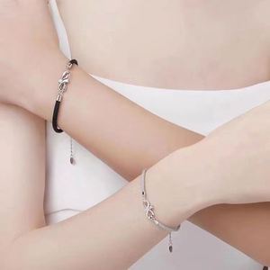 2 Pcs/set Men Women <b>Couple</b> <b>Bracelet</b> for Him & Her <b>Bracelets</b> 8-shaped Zircon Infinite Love Design <b>Couple</b> Creative Woven <b>Bracelet</b> - Product Image 3