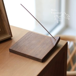 Black Walnut Solid Wood Incense Holder Hand Made Aromatic Zen Tea Ceremony Use Sandalwood Material - Product Image 1