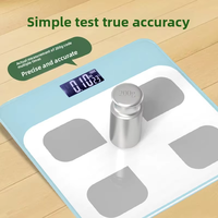 Báscula Digital Inteligente para Medir Grasa Corporal y Peso - Analizador Inteligente para Peso Humano, IMC, Frecuencia Cardíaca y Medición Corporal