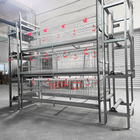 Cage à poulets pliable à porte coulissante automatique avec désinfection intégrée, modèle H, vente chaude, fournie par le fabricant